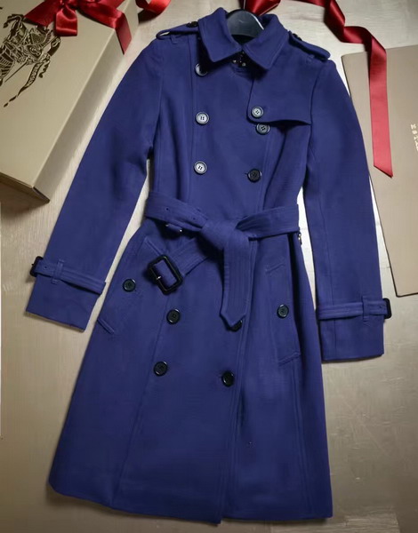 Burberry Sandringham Fit Cashmere Trench Coat Empire Blue for Sale