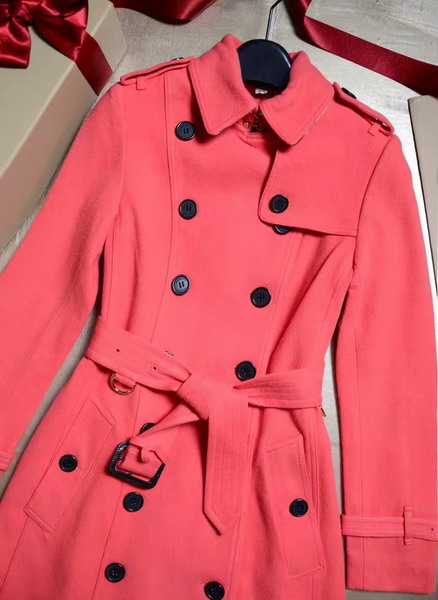 Burberry Sandringham Fit Cashmere Trench Coat Watermelon for Sale