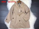 Burberry Showerproof Cotton Reconstructed Trench Coat Honey Replica