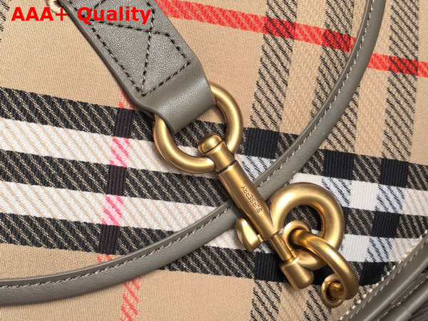 Burberry Small B Clip Messenger Bag in Sand Replica