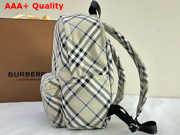 Burberry Small Check Backpack in Lichen Replica