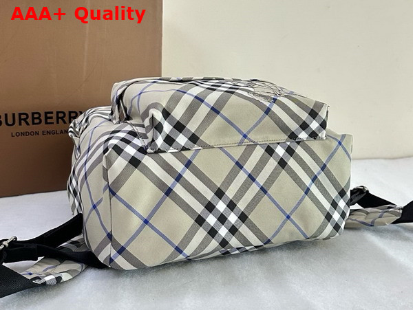 Burberry Small Check Backpack in Lichen Replica