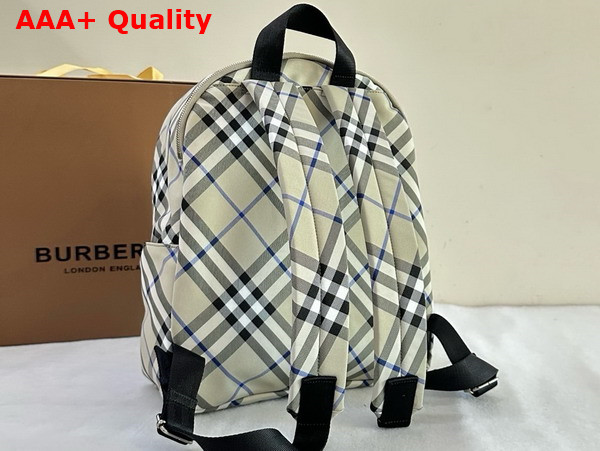 Burberry Small Check Backpack in Lichen Replica