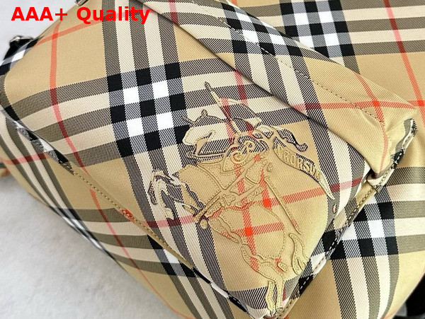 Burberry Small Check Backpack in Sand Replica
