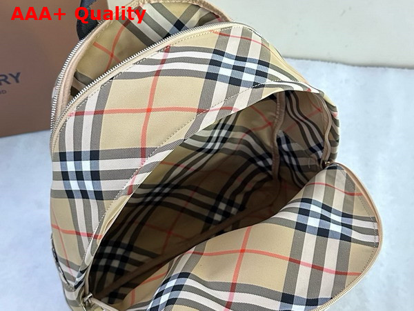 Burberry Small Check Backpack in Sand Replica