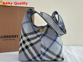 Burberry Small Check Knitted Shoulder Bag in Lichen Replica