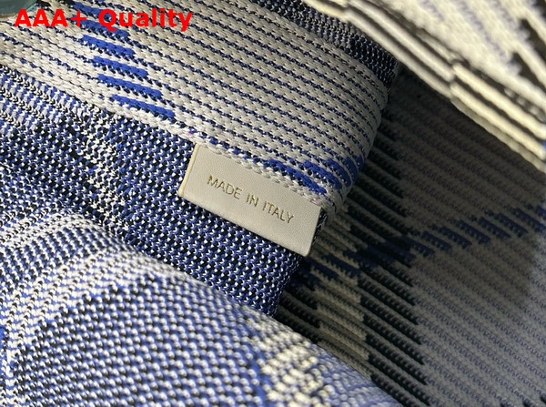 Burberry Small Check Knitted Shoulder Bag in Lichen Replica