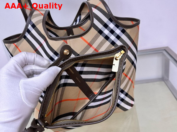 Burberry Small Check Shoulder Bag Sand Replica
