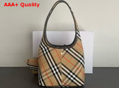 Burberry Small Check Shoulder Bag in Sand Replica