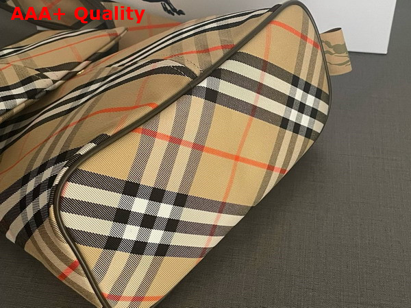 Burberry Small Check Shoulder Bag in Sand Replica