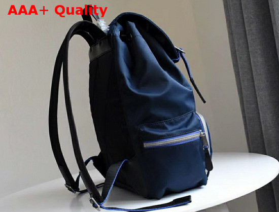 Burberry Small Crossbody Rucksack in Puffer Nylon Ink Blue Replica