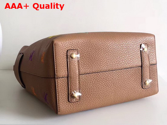 Burberry Small Equestrian Knight Leather Belt Bag Light Camel Replica