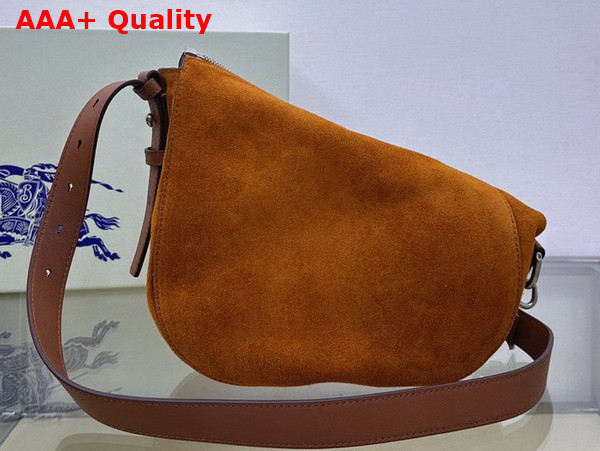 Burberry Small Knight Bag in Bruciato Suede Replica