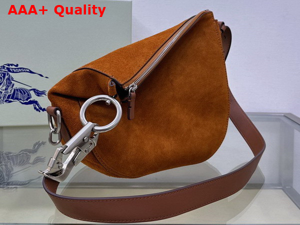 Burberry Small Knight Bag in Bruciato Suede Replica