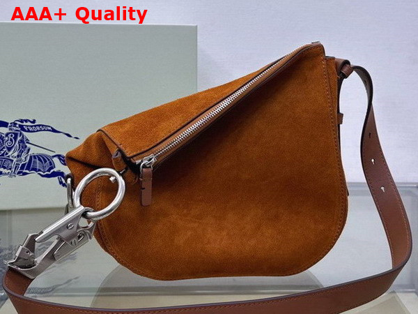 Burberry Small Knight Bag in Bruciato Suede Replica