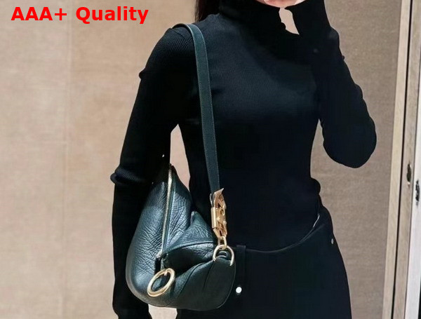 Burberry Small Knight Bag in Vine Grainy Calf Leather Replica