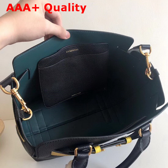 Burberry Small Leather Belt Bag Black and Yellow Replica