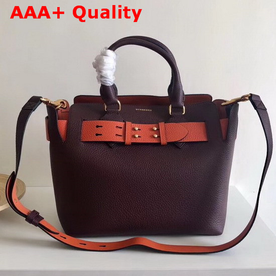 Burberry Small Leather Belt Bag Deep Claret Replica