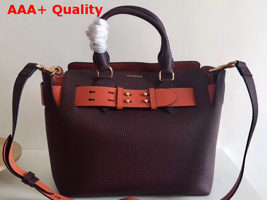 Burberry Small Leather Belt Bag Deep Claret Replica