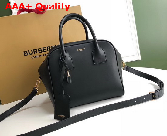 Burberry Small Leather Cube Bag in Black Replica
