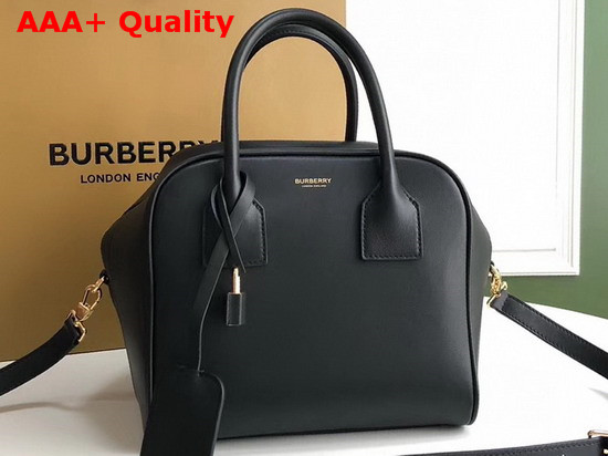 Burberry Small Leather Cube Bag in Black Replica