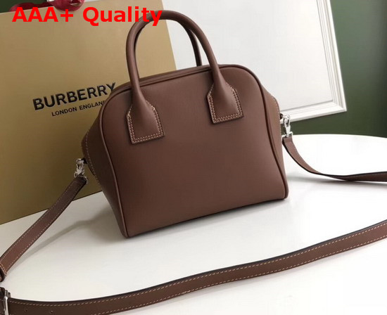 Burberry Small Leather Cube Bag in Brown Replica