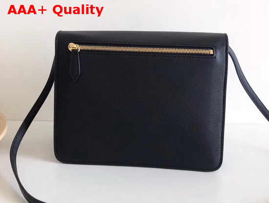 Burberry Small Leather and House Check Crossbody Bag Black Replica