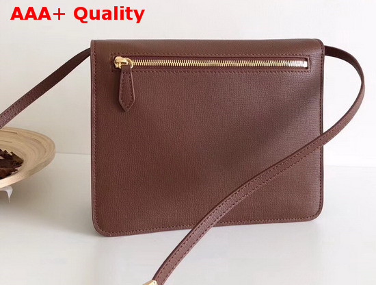 Burberry Small Leather and House Check Crossbody Bag Tan Replica