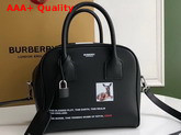 Burberry Small Montage Print Leather Cube Bag in Black Replica
