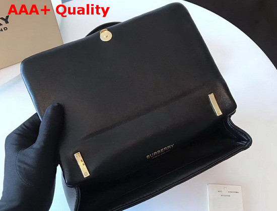 Burberry Small Quilted Check Lambskin Lola Bag in Black Replica
