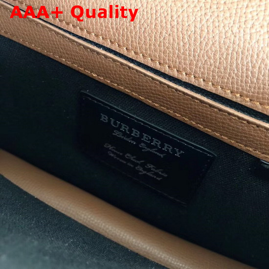 Burberry Small Vintage Check and Leather Crossbody Bag Tan Replica