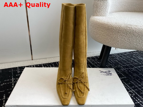 Burberry Suede Storm Boots in Manilla Replica