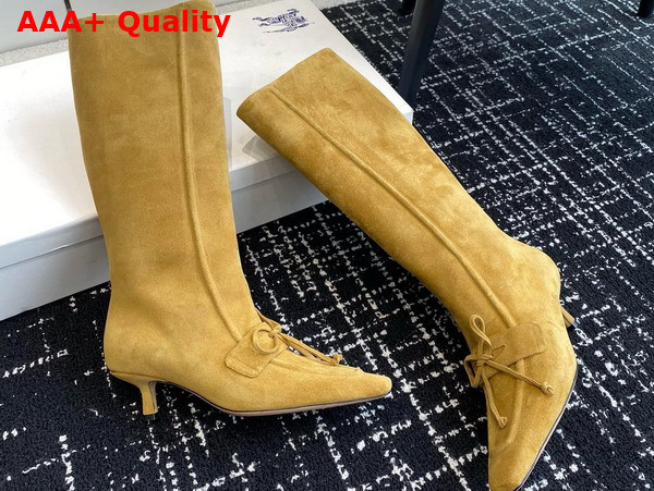 Burberry Suede Storm Boots in Manilla Replica