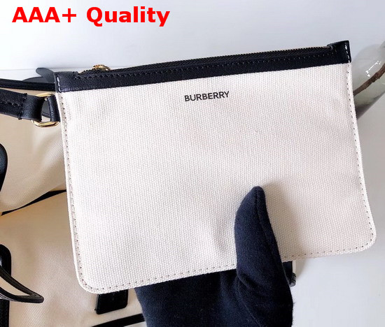 Burberry The Medium Soft Cotton Canvas Belt Bag Black Replica