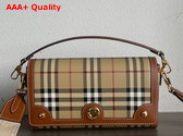 Burberry Top Handle Note Bag in Briar Brown Replica
