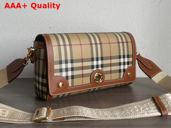 Burberry Top Handle Note Bag in Briar Brown Replica