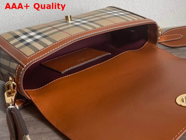 Burberry Top Handle Note Bag in Briar Brown Replica