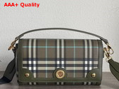 Burberry Top Handle Note Bag in Olive Green Replica