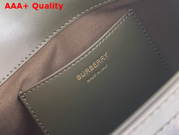 Burberry Top Handle Note Bag in Olive Green Replica