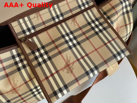 Burberry Vintage Check Canvas Holdall in Beige Replica