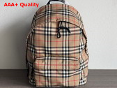 Burberry Vintage Check Nylon Backpack Archive Beige Replica