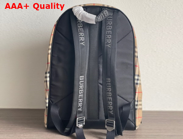 Burberry Vintage Check Nylon Backpack Archive Beige Replica