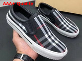 Burberry Vintage Check Slip On Sneakers Black Replica