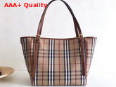 Burberry Vintage Check and Leather Tote Bag Tan Replica