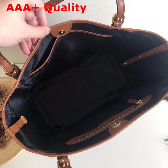 Burberry Vintage Check and Leather Tote Bag Tan Replica