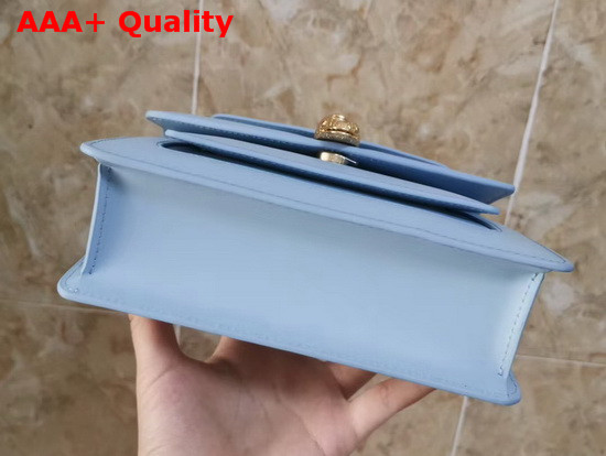 Alexander Wang X Bvlgari Belt Bag in Smooth Baby Blue Calf Leather Replica