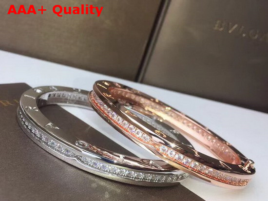 Bvlgari B Zero1 Bracelet with Crystals Silver Replica
