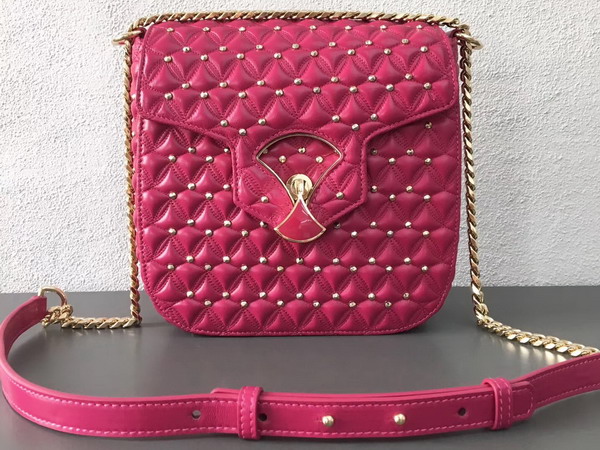 Bvlgari Flap Cover Divas Dream in Jazzy Tourmaline Nappa Leather Featuring a Quilted Motif Medium Model For Sale