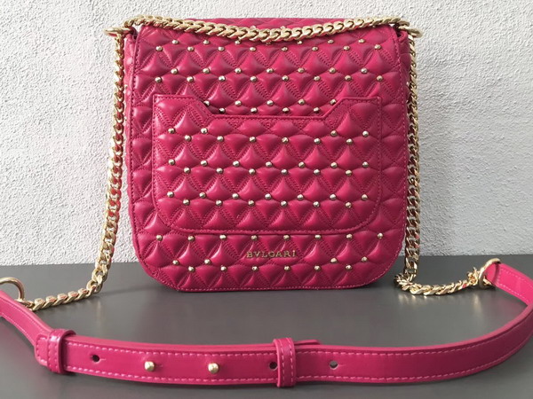 Bvlgari Flap Cover Divas Dream in Jazzy Tourmaline Nappa Leather Featuring a Quilted Motif Medium Model For Sale