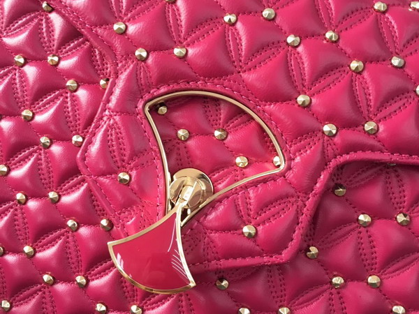 Bvlgari Flap Cover Divas Dream in Jazzy Tourmaline Nappa Leather Featuring a Quilted Motif Medium Model For Sale